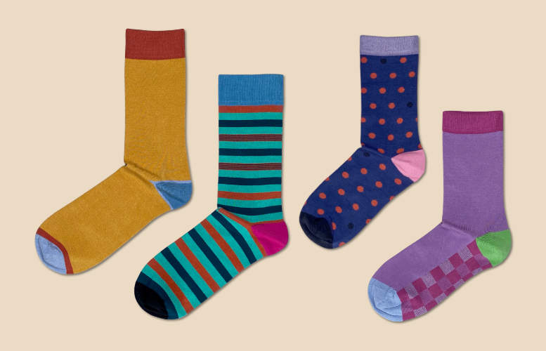 Socks subscription gift for couples. Bamboo socks every month
