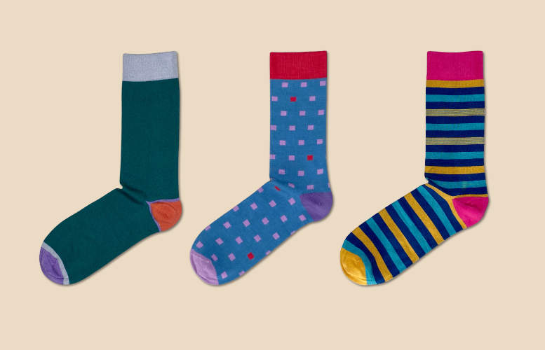 Sock subscription gifts for men. Bamboo socks sent every month