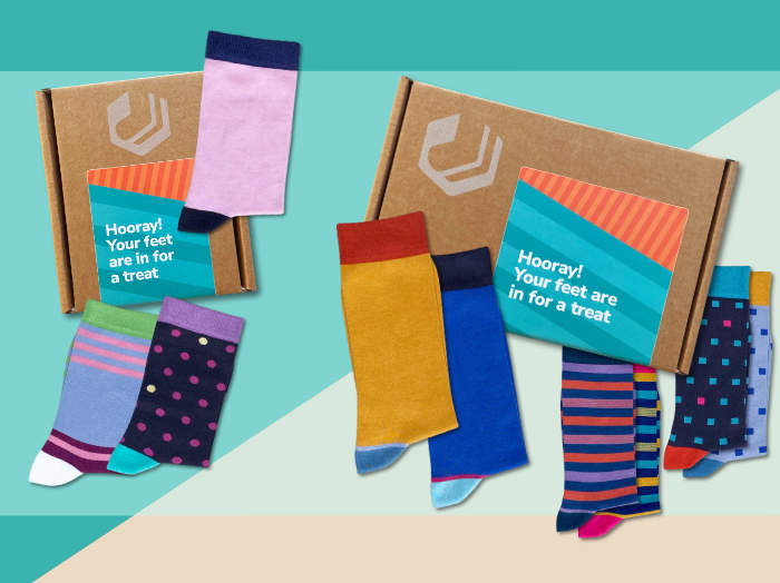 Monthly gift sock subscriptions