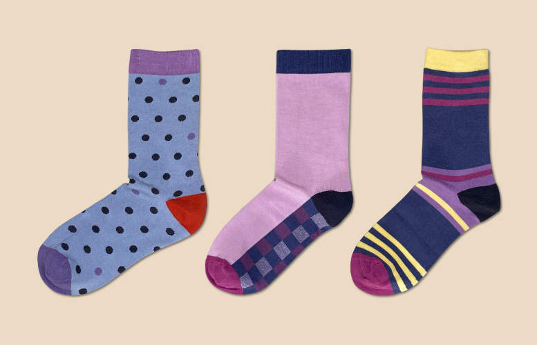 Women’s socks - Monthly gift subscription - 3 months - 2 pairs per month